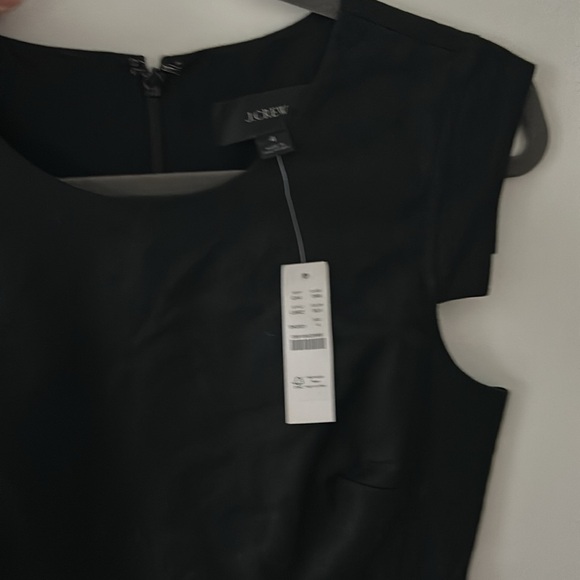 NWT jcrew “resume” dress in black, size 4 in stretch linen - Picture 6 of 6